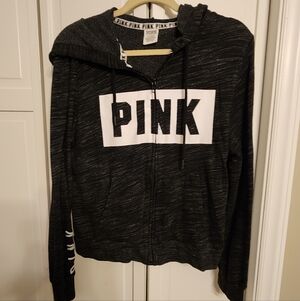 Victoria's Secret Gray and Black Hoodie